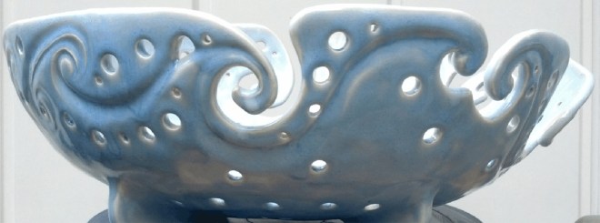 Smith Ceramics Blue Porcelain Bowl_